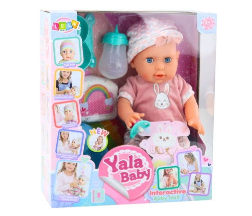 Baby Doll Infant Peeing Pink Set Accessories Sounds 35cm