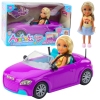 Ankiki Mini Doll Car Convertible Purple Set Ankiki Mini Doll Car Convertible Purple Set