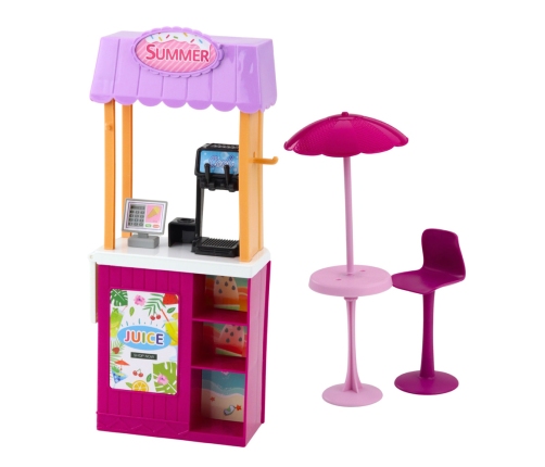 Anlily Doll Set on the Beach with Pool, Palm Tree, Drink Stand, and Accessories