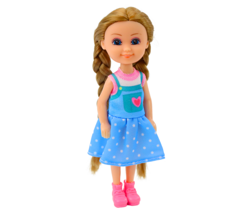 Mini Doll With Long Hair In Dress 15cm Mix