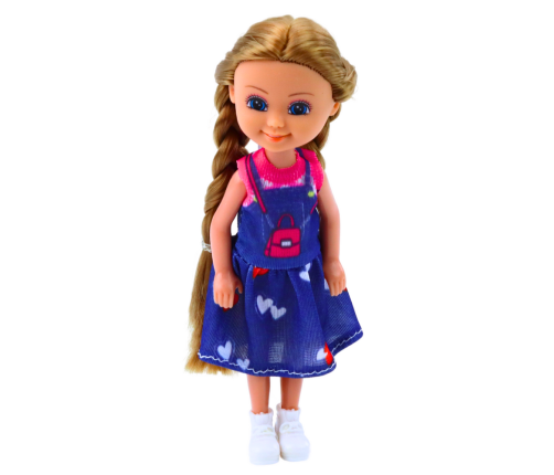 Mini Doll With Long Hair In Dress 15cm Mix