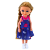Mini Doll With Long Hair In Dress 15cm Mix