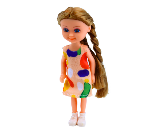 Mini Doll With Long Hair In Dress 15cm Mix