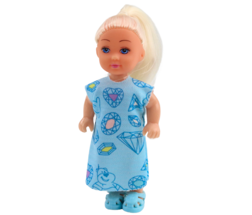 Mini Doll Sweet Accessories Blue Dress Set