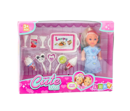 Mini Doll Sweet Accessories Blue Dress Set