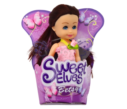 Mini Doll Fairy Elf Blue Purple Pink Mix 11.5cm