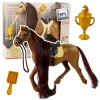 Horse With Long Mane Saddle Cup Brush Accessories Brown