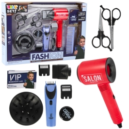 Boy's Hairdressing Set Hair Dryer Machine Combs Accessories