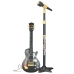 Children's Music Set Guitar Stand with Microphone Black