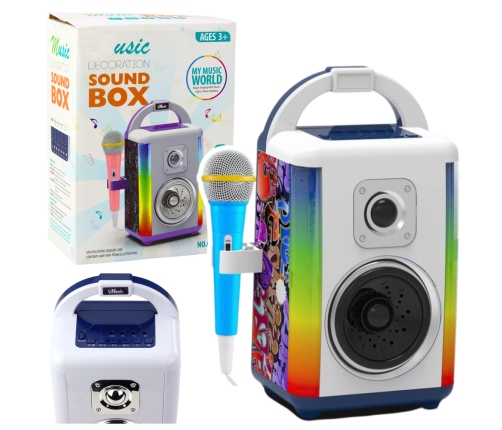 Sound Box Music Kit Microphone Bluetooth Speaker MP3 Recording LED