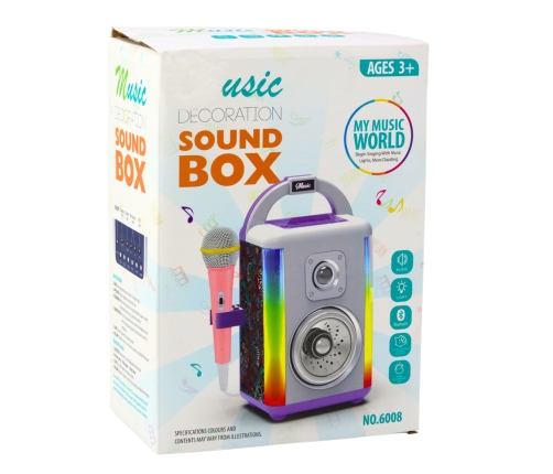 Sound Box Music Kit Microphone Bluetooth Speaker MP3 Recording LED
