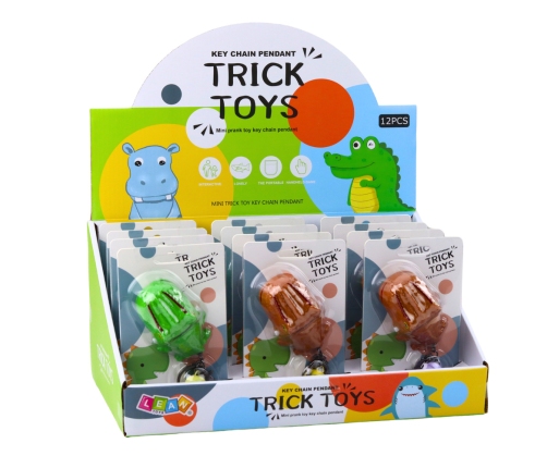 Arcade Game Dentist Dinosaur Keychain Pendant 2in1