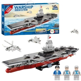 Construction Bricks WARSHIP 003 Large Aircraft Carrier 1:420 2151 pcs.