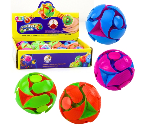 Color Changing Ball for Throwing and Juggling 6cm Colorful
