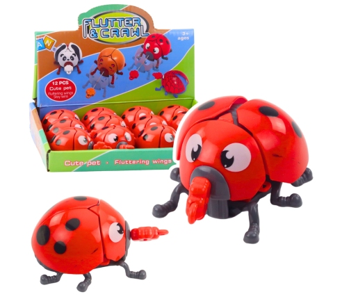 Wind-up Ladybug Toy Moves Its Limbs and Wings