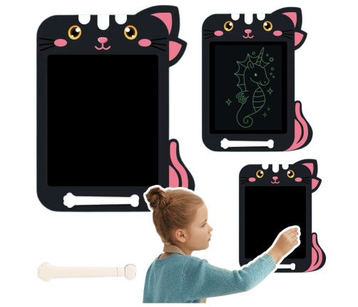 Marker Drawing Board Writing LCD Stylus Cat Black