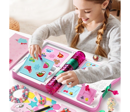 Secret Diary Padlock Notebook Locker Key Accessories Pink