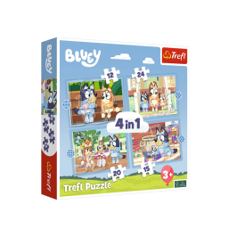 Puzzle 4in1 Bluey and Her World Trefl 34637