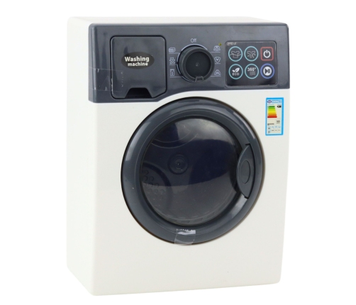 Toy Washing Machine For Kids Touch Panel Rotating Drum Light White