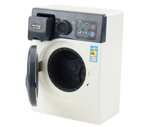 Toy Washing Machine For Kids Touch Panel Rotating Drum Light White