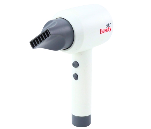 Toy Hair Dryer Two Nozzles Sound White