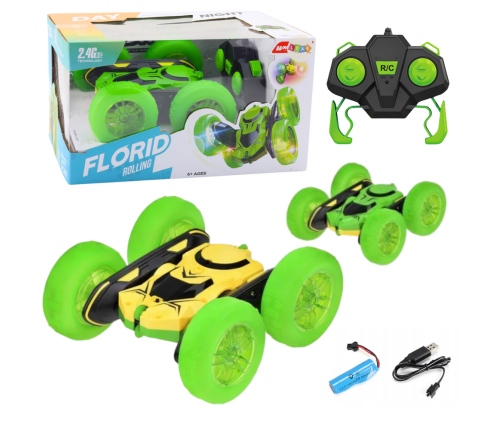 Remote Control Stunt Car RC 360° Green