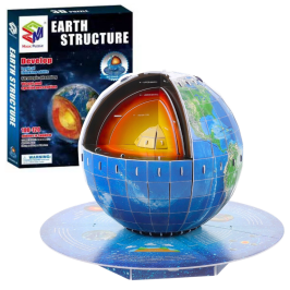 3D Puzzle Educational Planet Earth Earth's Core 50pcs