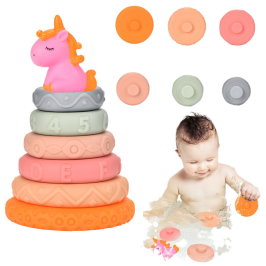 Pyramid Tower For Toddlers Rubber Soft Blocks Unicorn Pyramid Tower For Toddlers Rubber Soft Blocks Unicorn