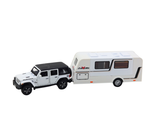 Set of Car Off-road Camper Metal Drive Lights Sounds White 1:32