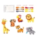 Creative Set of Embroidery Felt Jungle Animals 6pcs