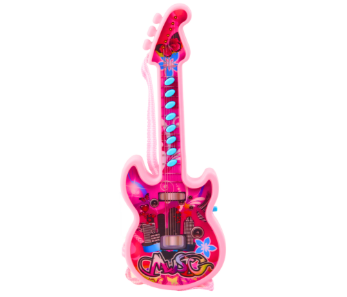 Electric Guitar For Kids Melodies Solmization Range Pink