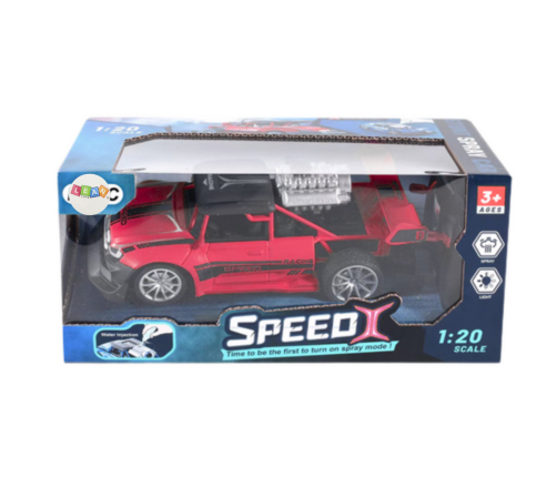 Remote Controlled RC Car 1:20 Lights Smoke Effect Red