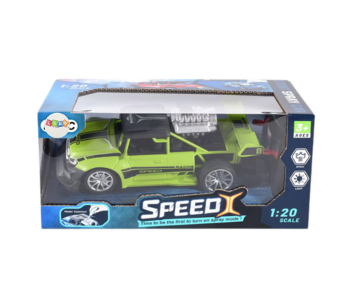 Remote Controlled RC Car 1:20 Lights Smoke Effect Green