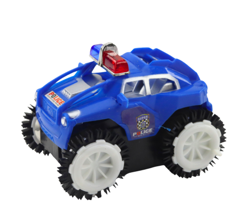 Police Car Rollover Obstacle Sensor 360° Lights Sounds Blue