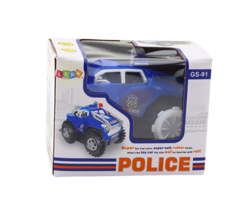 Police Car Rollover Obstacle Sensor 360° Lights Sounds Blue