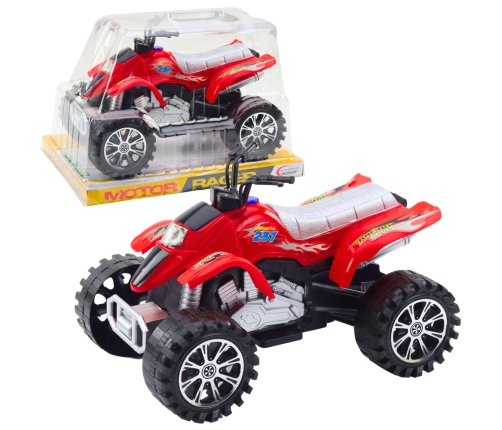 Quad Terrain Drive Treaded Wheels Red