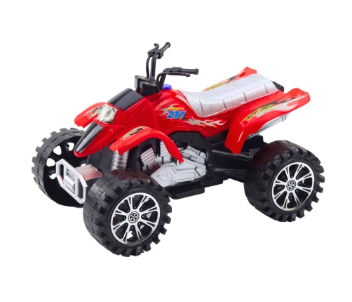 Quad Terrain Drive Treaded Wheels Red