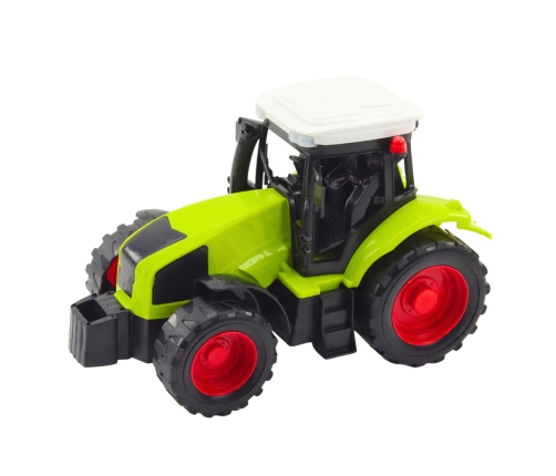 Set of Tractor Tractor Agricultural Baler Hay Baler Green