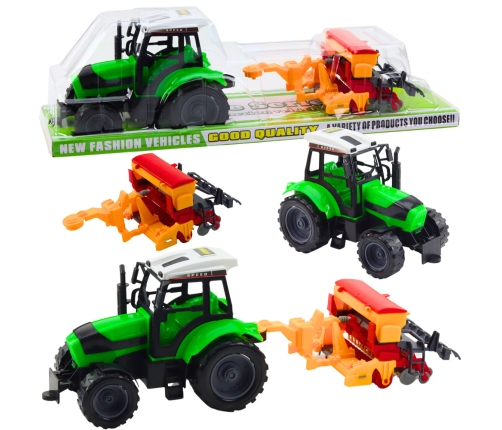 Set of Tractor Farm Tractor with Seeder Farm Machine