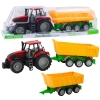 Agricultural Farm Tractor With Yellow Trailer Red 46cm Agricultural Farm Tractor With Yellow Trailer Red 46cm