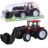 Tractor Agricultural Vehicle Farmer With Grapple Red Tractor Agricultural Vehicle Farmer With Grapple Red
