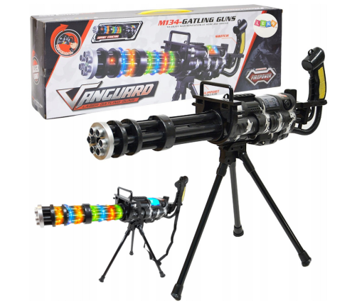 Sniper Rifle Stand Lights Sounds Vibrations Black