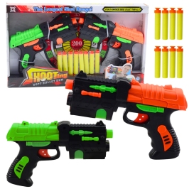 Set of Two Foam Dart Guns with Suction Cups 8pcs