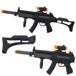 Toy Machine Gun Lights Sounds Black 62cm Toy Machine Gun Lights Sounds Black 62cm