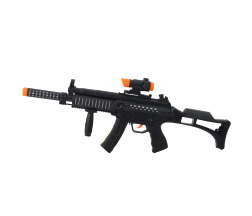 Toy Machine Gun Lights Sounds Black 62cm