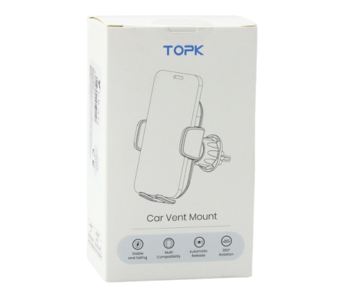 TOPK Car Air Vent Mount with Adjustable Arms