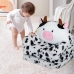 Cow 3 Level Reclining Chair for Children Black and White 50x50cm