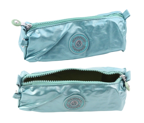 School Pencil Case Organizer Single Compartment Light Green 21.5cm