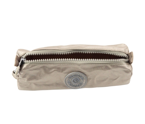 School Pencil Case Organizer Single Compartment Silver 21.5cm