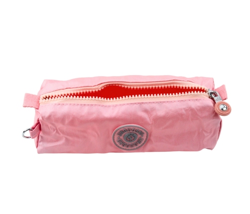 School Pencil Case Organizer Single Compartment Pink 21.5cm